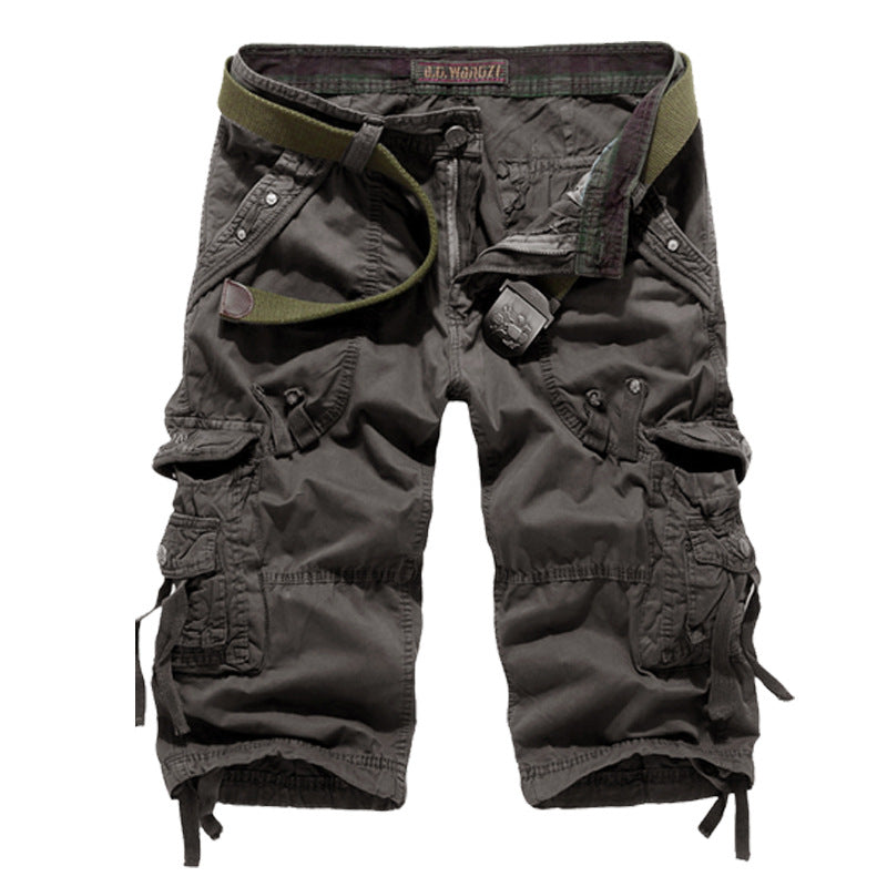Men's Loose Fit Cargo Shorts with Multiple Pockets