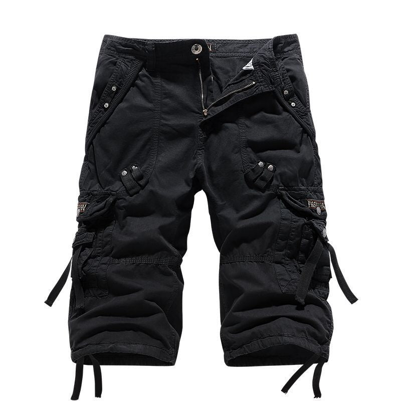 Men's Loose Fit Cargo Shorts with Multiple Pockets