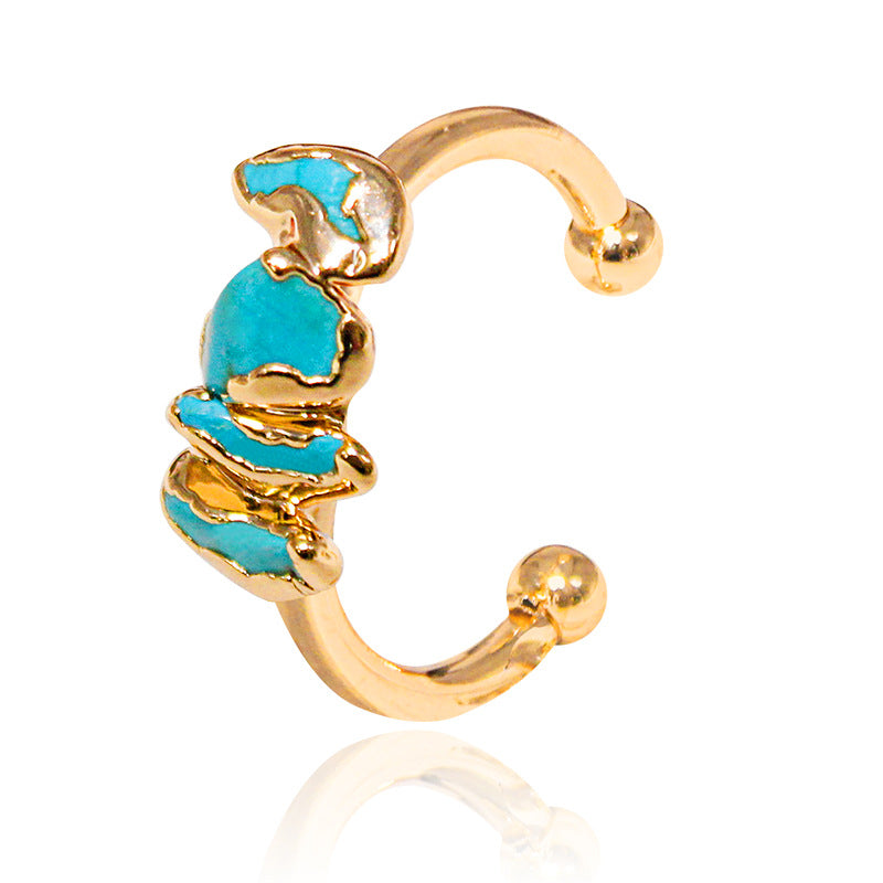 Natural Crystal Ring for Women's Fashion