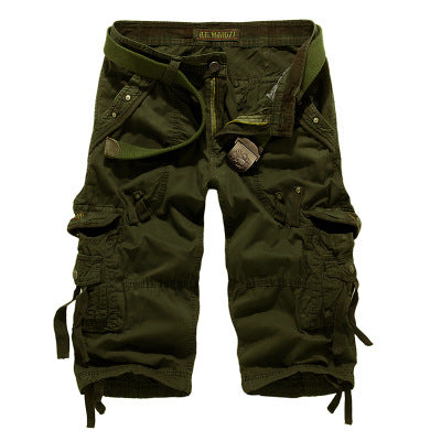Men's Loose Fit Cargo Shorts with Multiple Pockets