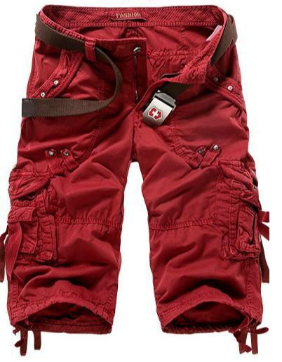 Men's Loose Fit Cargo Shorts with Multiple Pockets
