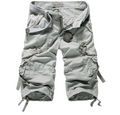 Men's Loose Fit Cargo Shorts with Multiple Pockets