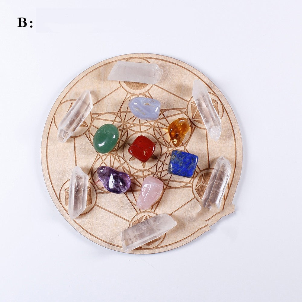 Natural Crystal Gemstone Yoga Set