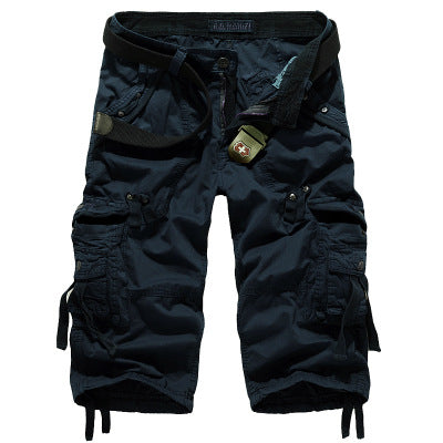 Men's Loose Fit Cargo Shorts with Multiple Pockets
